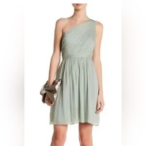 Jay Crew, size 10 NWT one shoulder Sage Green 100% dress formal Summer, Party